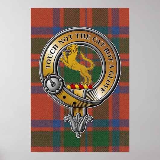 MacIntosh Tartan & Badge Poster (Voorkant)