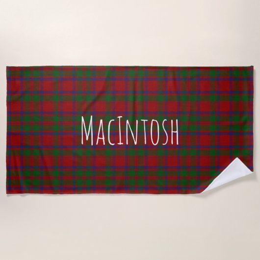 MacIntosh Tartan Pset Beach Towel Strandlaken (Voorkant)