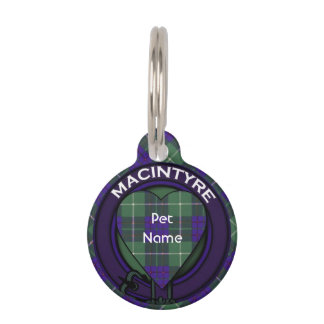 Macintyre clan Pset Scottish tartan Huisdierpenning