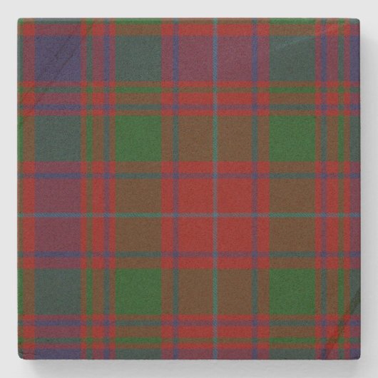 MacIntyre Clan Tartan Stone Onderzetter (Voorkant)
