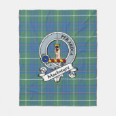 MacIntyre Hunting Ancient Clan Badge Tartan Pset Fleece Deken (Voorkant)