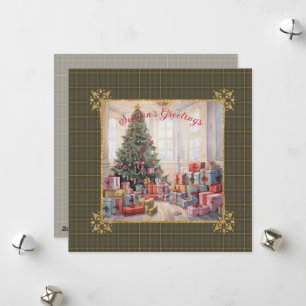 MacIntyre Hunting W Schotse Tartan Kerstmis Feestdagenkaart