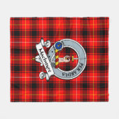 MacIntyre Modern Clan Badge Tartan Pset Fleece Deken (Voorkant (Horizontaal))
