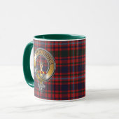 MacIntyre Tartan & Badge Mok (Voorkant links)