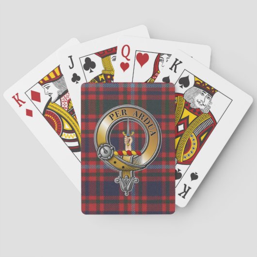 MacIntyre Tartan & Badge Pokerkaarten (Achterkant)
