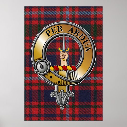 MacIntyre Tartan & Badge Poster (Voorkant)