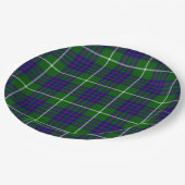 MacIntyre tartan green blue plaid Papieren Bordje (Gekanteld)