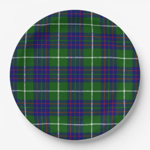 MacIntyre tartan green blue plaid Papieren Bordje