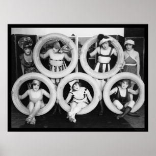 Mack Sennett Bathing Beauties 1922 Poster