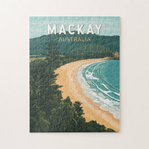 Mackay Australië Travel Art Vintage Legpuzzel