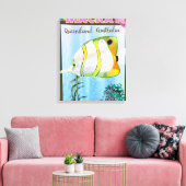 Mackay Australië Tropische reisposter Canvas Afdruk (Insitu (Woonkamer))