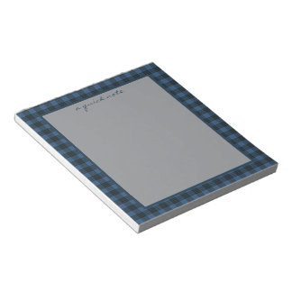 MacKay Blue Ancient Original Scottish Tartan  Notitieblok