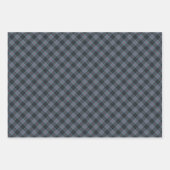 MacKay Blue Tartan Pattern Inpakpapier Vel (Voorkant 3)