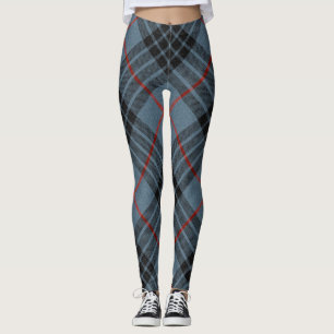 MacKay Blue Tartan Pset Scottish Pattern Leggings
