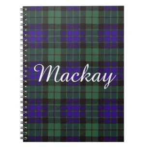 Mackay clan Pset Scottish tartan Notitieboek