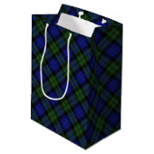 MacKay Green Scottish Clan Tartan Pset Medium Cadeauzakje (Achterkant Gekanteld)