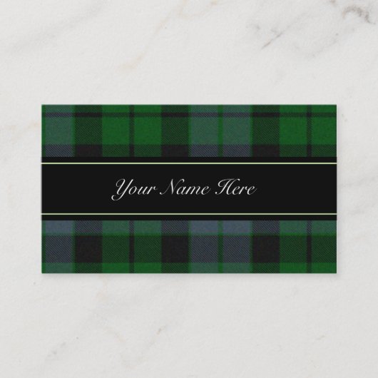 MacKay Scottish Tartan Plaid Carte de visite (Devant)