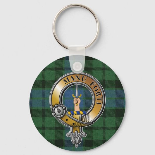 MacKay Tartan & Badge Sleutelhanger (Voorkant)
