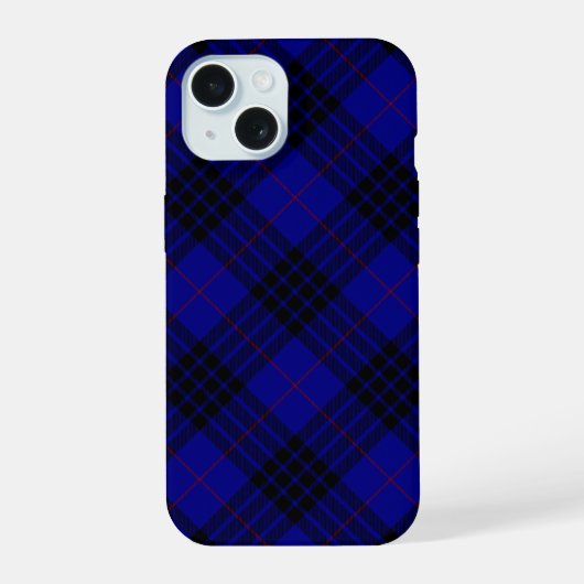 MacKay tartan bleu noir plaid (Verso)
