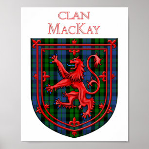 MacKay Tartan Scottish Play Lion Rampant Poster