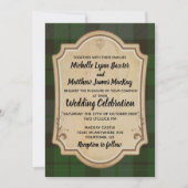 MacKay Tartan Wedding Invitation Kaart (Voorkant)