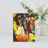 Macke - Mensen bij het meer Briefkaart (Staand voorkant)