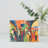 Macke - Onder de prieeltjes van Thun Briefkaart (Staand voorkant)