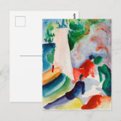 Macke - Picnic op het strand Briefkaart (Voorkant / Achterkant)