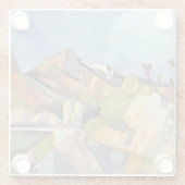 Macke - Rocky Landscape Glazen Onderzetter (Achterkant)