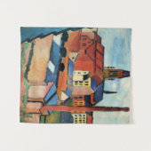 Macke - St. Mary's with Houses and Chimney (Bonn) Wandkleed (Voorkant (horizontaal))