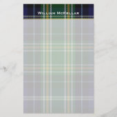 MacKellar Plaid Custom Stationery Briefpapier (Voorkant)