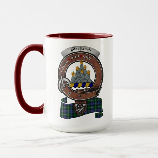 MacKenzie Clan Badge Combo 15oz Mok (Links)