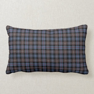 Mackenzie Clan Blauw en Bruin Schots Tartan Kussen