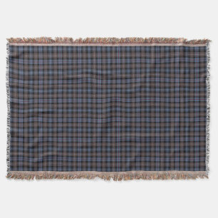 Mackenzie Clan Brown en Blauwe Reproductie Tartan Deken