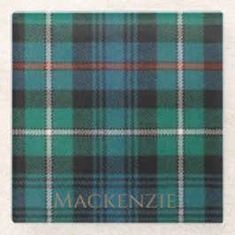 Mackenzie Clan Tartan Glass Onderzetter Glazen Onderzetter