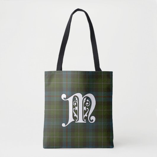 MacKenzie Clan Tartan Monogram Draagtas (Voorkant)