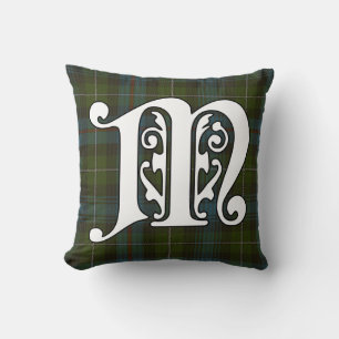 MacKenzie Clan Tartan Monogram Kussen