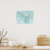 Mackenzie River System, 15 x 20 Poster (Keuken)