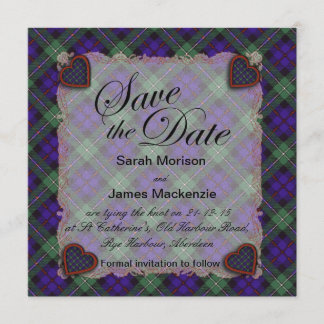 Mackenzie Scottish clan tartan - Pset Save The Date