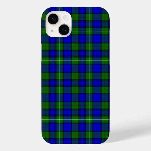 MacKenzie tartan blauwe groene vleid Case-Mate iPhone Case (Achterkant)