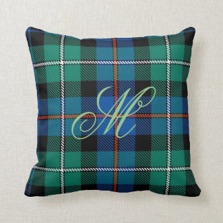 Mackenzie Tartan Monogram Pillow Kussen