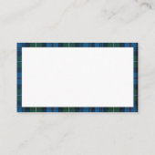 MacKenzie Tartan Monogram Visitekaartjes (Achterkant)