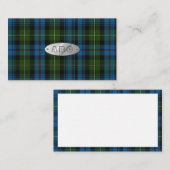 MacKenzie Tartan Monogram Visitekaartjes (Voorkant / Achterkant)