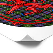 MacKenzie Tartan Scottish Play Lion Rampant Poster (Hoek)