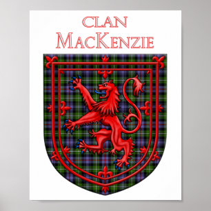 MacKenzie Tartan Scottish Play Lion Rampant Poster