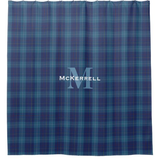 MacKerrell Clan Tartan Douche Plaid Rideau (Devant)
