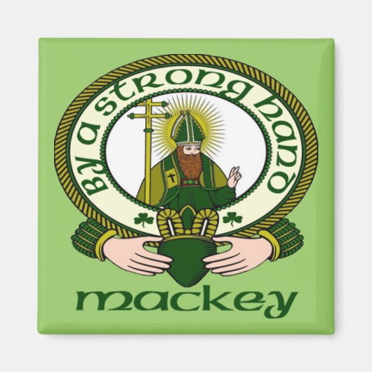 Mackey Clan Motto Magnet Magneet (Voorkant)