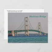 Mackinac Bridge Briefkaart (Voorkant / Achterkant)