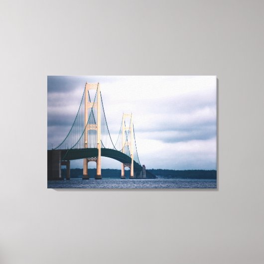 Mackinac Bridge Canvas Afdruk (Voorkant)