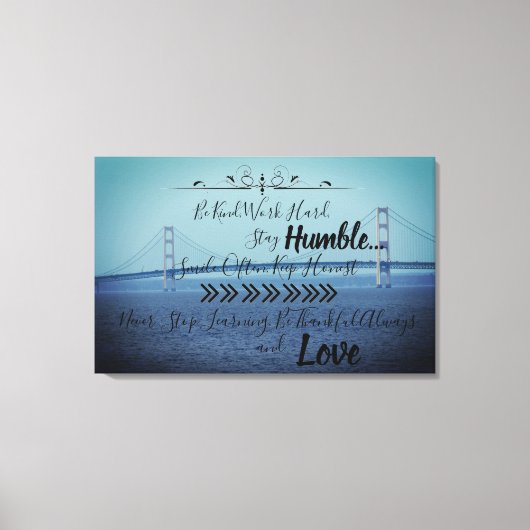 Mackinac Bridge Canvas Afdruk (Voorkant)